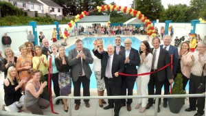 Celebrations at Opening of Heated Pool in 2017